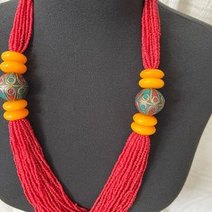 Tibetan Necklace with Agate